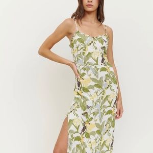 Reformation Cassandra Dress- Tropics Print Size 10